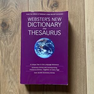 Websters New Dictionary And Thesaurus